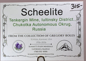Scheelite, Tenkergin Mine, Russia