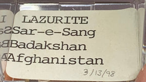 Lazurite, Sar-e-Sang, Afghanistan