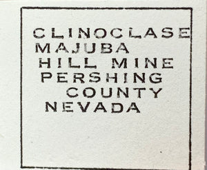 Clinoclase, Majuba Hill Mine, Nevada