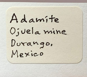 Adamite, Ojuela Mine, Mexico