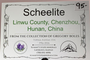 Scheelite, Linwu Co., China