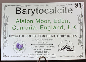 Barytocalcite, Alston Moor, England