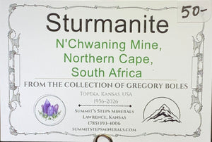 Sturmanite, N'Chwaning Mine, South Africa