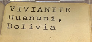Vivianite, Huanuni, Bolivia