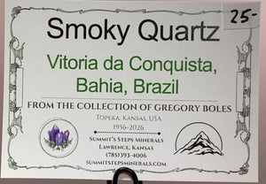 Smoky Quartz, Vitoria da Conquista, Brazil