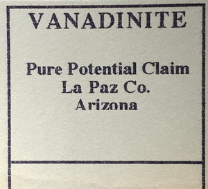 Vanadinite, Pure Potential Claim, Arizona