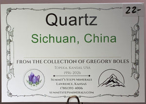 Quartz (Double Terminated), Sichuan, China