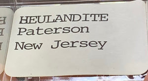 Heulandite, Peterson, New Jersey