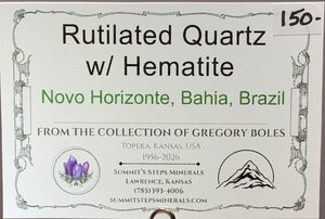 Rutilated Quartz, Bahia, Brazil