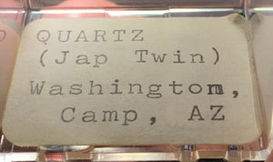Japan Law Twin Quartz, Washington Camp, Arizona