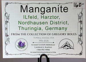Manganite w/ Quartz, Caland Pit, Canada