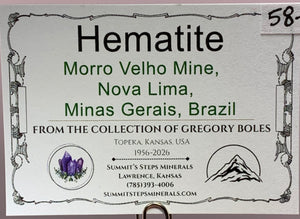 Hematite, Morro Velho Mine, Brazil