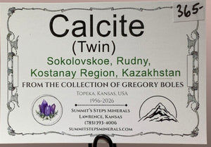 Calcite Twin, Sokolovskoe, Kazakhstan