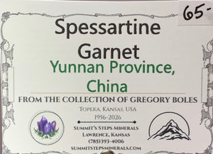 Spessartine Garnet, China