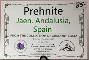 Prehnite, Jaen, Spain