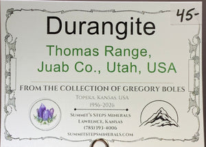 Durangite, Thomas Range, Utah