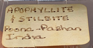 Apophyllite w/ Stilbite, Pashan, India