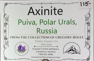 Axinite, Puiva, Russia