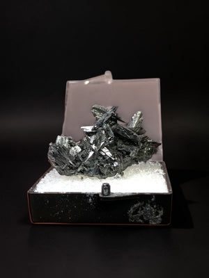 Manganite w/ Quartz, Caland Pit, Canada
