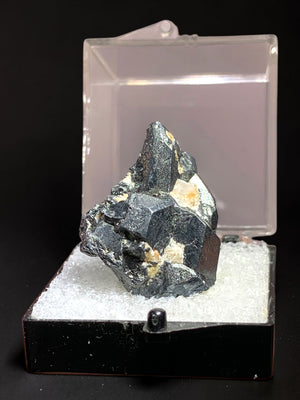 Acanthite Pseudomorp, Samson Mine, Germany