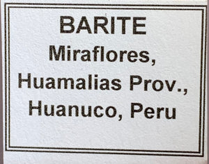 Barite, Miraflores, Peru