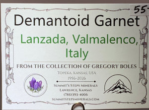 Demantoid Garnet, Lanzada, Italy