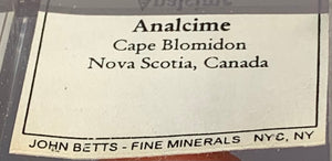Analcime w/ Copper Inclusions, Cape Blomidon, Canada