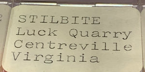 Stilbite, Luck Quarry, Virginia, USA