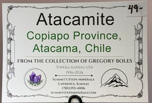 Atacamite, Copiapo Province, Chile
