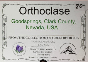 Orthoclase, Goodsprings, Nevada