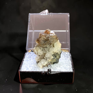 Chabazite on Calcite, Peterson, New Jersey