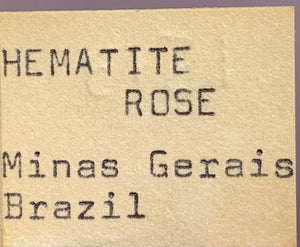 Hematite "Rosette", Brazil