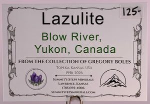 Lazulite, Blow River, Yukon, Canada