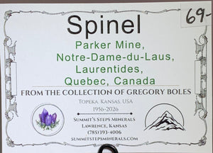 Spinel, Parker Mine, Quebec, Canada
