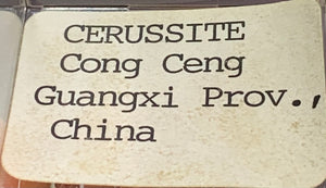 Cerussite, Congcheng, China