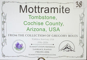 Mottramite, Tombstone, Arizona