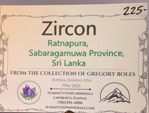 Zircon, Sri Lanka
