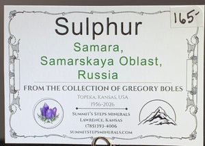 Sulphur, Samar, Russia