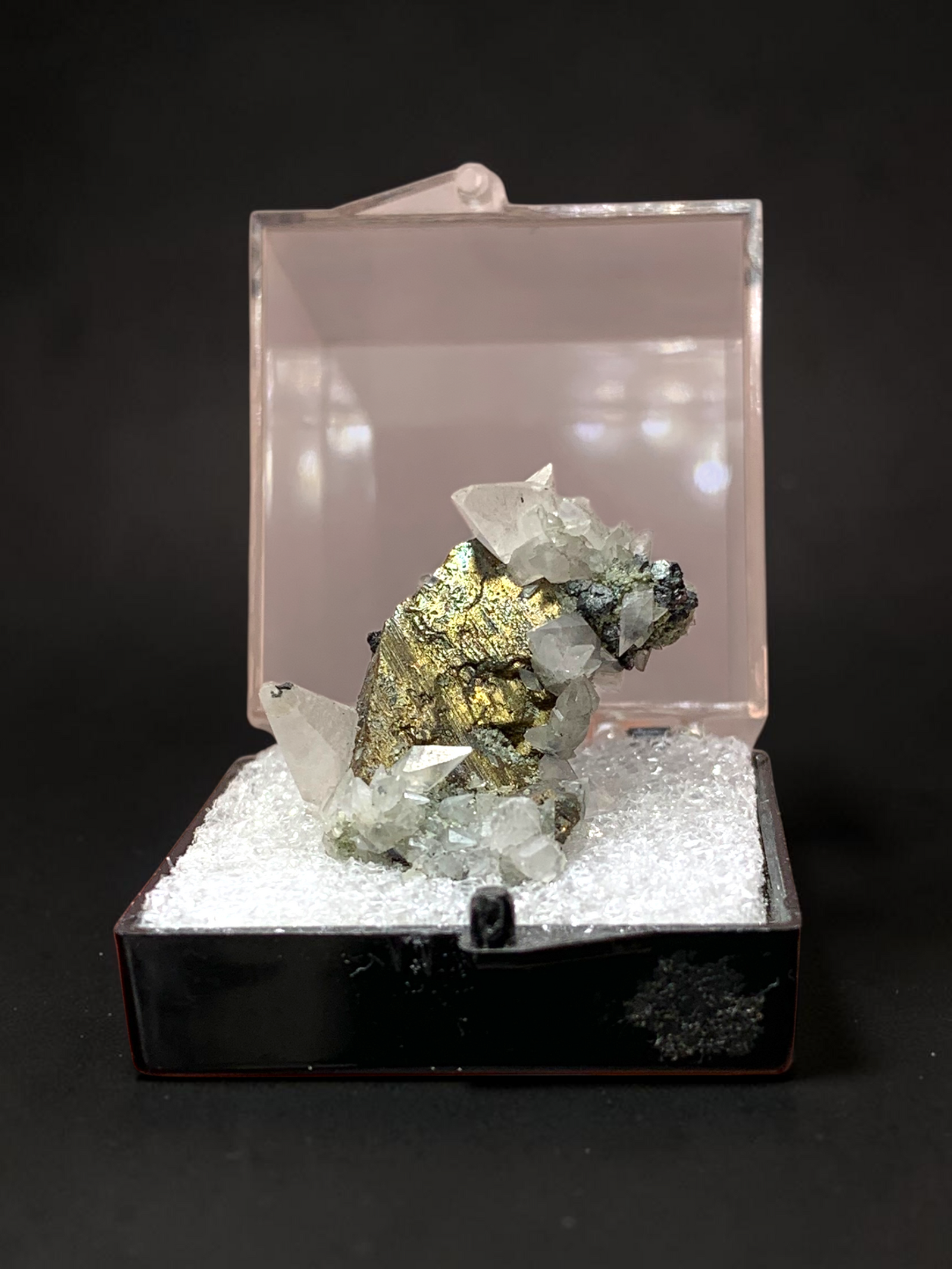 Calcite On Chalcopyrite, Camp Bird Mine, Colorado
