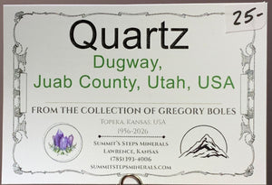 Quartz Scepters, Dugway, Utah