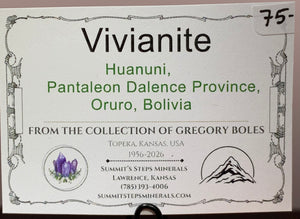 Vivianite, Huanuni, Bolivia
