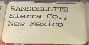 Ramsdellite, New Mexico