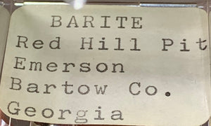 Barite, Bartow County, Georgia, USA