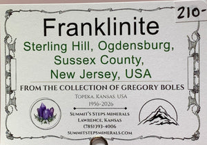 Franklinite, Sterling Hill, New Jersey