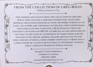 Wulfenite, Red Cloud Mine, Arizona