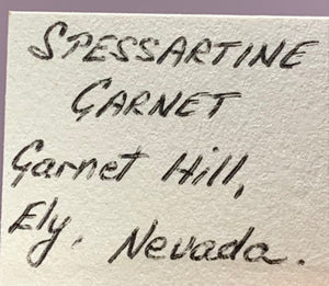 Spessartine Garnet, Garnet Hill, Nevada, USA