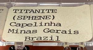Titanite (Sphene), Capelinha, Brazil
