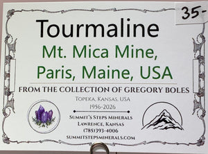 Tourmaline, Mt. Mica, Maine