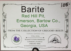 Barite, Bartow County, Georgia, USA