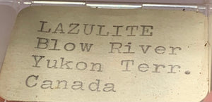 Lazulite, Blow River, Yukon, Canada